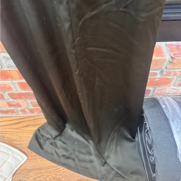 Ramy Brook Charmayne Maxi Gown; Olive-Green Evening Gown with Front Slit - Picture 11 of 15